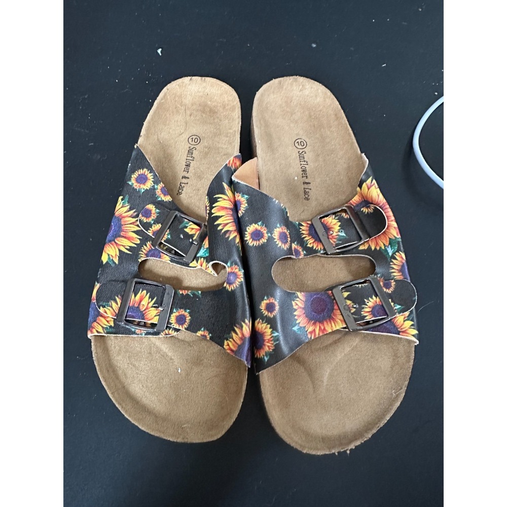 Unbranded Sunflower Slip on Sandals in 10 NWOB